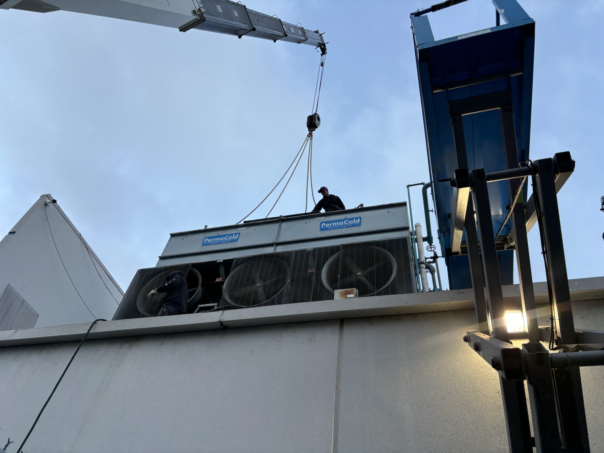 Professional commercial refrigeration installation